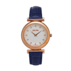 SPARKLE CHIC LEATHER WATCH BLUE 女士手表