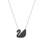 ICONIC SWAN PENDANT JET HEM RHS  项链