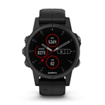 FENIX 5S PLUS SAPPHIRE BLACK W/BLACK BAND GPS WATCH KOR 智能手表