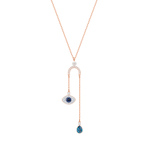 DUO PENDANT EVIL EYE Y DMUL ROS 项链