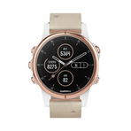 FENIX 5S PLUS SAPPH ROSEGOLD W/BEIGE LTHR BAND GPS WATCH KOR 智能手表