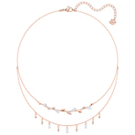 MAYFLY NECKLACE LAYERED CZWH CRY ROS 项链