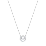 SPARKLING DC NECKLACE FLOWER CZWH RHS 项链