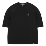 SIMPLE OVERSIZED 3/4 SLEEVES 6108 短袖T恤 BLACK