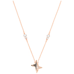 HALVE PENDANT JET CRY ROS 项链