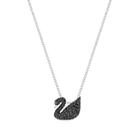 ICONIC SWAN PENDANT SML JET HEM RHS  项链