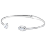 ATTRACT BANGLE OP MIX CZWH CRY RHS M  手镯