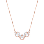 SPARKLING DC NECKLACE TRILOGY CZWH ROS 项链