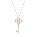 DEARY KEY:PENDANT LRG CRY ROS  项链