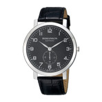 ROMANSON MENS LEATHER WATCH TL7A09MMBWA3R3 男士手表