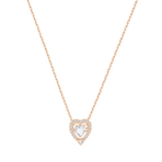 SPARKLING DC NECKLACE HRT CZWH CRY ROS   项链