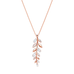 MAYFLY PENDANT CZWH CRY ROS 项链