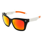 OLLI 1266 BLACK WHITE RED MIRROR LENS FOR ADULTS 墨镜