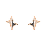 HALVE PE STUD JET CRY ROS  耳饰