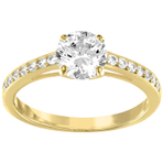 ATTRACT RING CZWH CRY GOS RND 戒指 52号