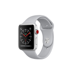 APPLE WATCH SERIES 3 GPS + CELLULAR, 42mm SILVER ALUMINUM CASE WITH FOFOG SPORT BAND 智能手表