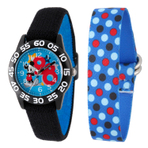 MICKEY MOUSE WATCH BLACK BLUE STRAP 儿童手表