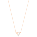 HEROISM NECKLACE SML CRY ROS 项链