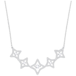 SPARKLING DC NECKLACE MED STAR CZWH CRY   项链
