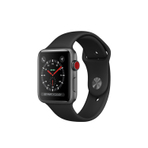 APPLE WATCH SERIES 3 GPS + CELLULAR, 42mm SPACE GRAY ALUMINUM CASE WITH BLACK SPORT BAND  智能手表