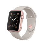 APPLE WATCH SPORT 42MM ROSE GOLD ALUMINIUM CASE AND STONE SPORTS BAND  智能手表