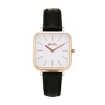 TIMELESS BONDS BLACK LEATHER WATCH 手表