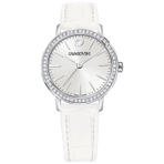 GRACEFUL MINI LEATHER STRAP WHT WHT STS  女士手表
