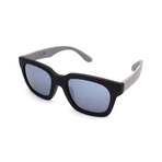 SUNGLASS DAEDANADA BLACK GRAY SILVER MIRROR LENS 墨镜