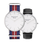 ROMANSON MENS NATO BAND WATCH TL6A30MMVWASC1 LEATHER BAND EXTRA GIFT  男士手表 赠送皮革表带