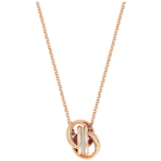 FURTHER PENDANT MED CRY ROS 项链