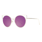 MILKWAY SILVER METAL PURPLE MIRROR LENS   墨镜