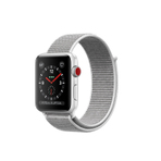 APPLE WATCH SERIES 3 GPS + CELLULAR, 42mm SILVER ALUMINUM CASE WITH SEASHELL SPORT LOOP 智能手表