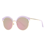 MALENA PURPLE GOLD METAL PINK MIRROR LENS  墨镜