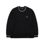 LINED RIB SWEATSHIRT 1606 BLACK 上衣