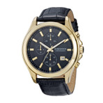 ROMANSON MENS LEATHER WATCH  TL4247HM1GA31G 男士手表