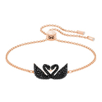 ICONIC SWAN BRACELET DOUBLE JET ROS M  手链