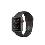 APPLE WATCH SERIES 3 GPS + CELLULAR, 38mm SPACE GRAY ALUMINUM CASE WITH GRAY SPORT BAND 智能手表