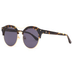 HUMMINGBIRD BROWN LEOPARD GOLD METAL 墨镜