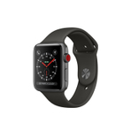 APPLE WATCH SERIES 3 GPS + CELLULAR, 42mm SPACE GRAY ALUMINUM CASE WITH GRAY SPORT BAND  智能手表