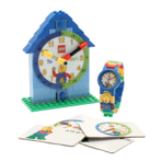 LEGO BLUE TIME TEACHER WATCH W CONSTRUCTION CLOCK 手表