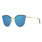 ANDANTE BLACK GOLD METAL BLUE MIRROR LENS   墨镜