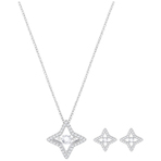 SPARKLING DC SET SML STAR CZWH CRY RHS 项链