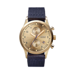 GOLD LANSEN CHRONO NAVY CANVAS CLASSIC   手表