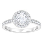 ATTRACT LIGHT:RING RND CZWH CRY RHS  戒指 52