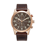 ROMANSON MEN LEATHER WATCH  AL6A14HMNRABR5 男士手表