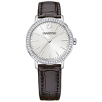 GRACEFUL MINI LEATHER STRAP BRN WHT STS    女士手表
