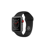 APPLE WATCH SERIES 3 GPS + CELLULAR, 38mm SPACE GRAY ALUMINUM CASE WITH BLACK SPORT BAND  智能手表