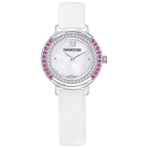 PLAYFUL MINI LEATHER STRAP WHT MOP STS 女士手表