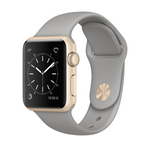 WATCH SWRIES 1 38mm GOLD ALUMINIUM CASE AND CONCRETE SPORT BAND 苹果智能手表