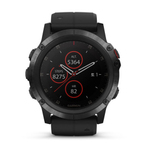 FENIX 5X PLUS SAPPH DLC CARBON GRAY W/BK BAND GPS WATCH KOR 智能手表